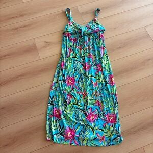 Stella Parker Collection Womens Sleeveless Maxi Dress Colorful Floral XL
